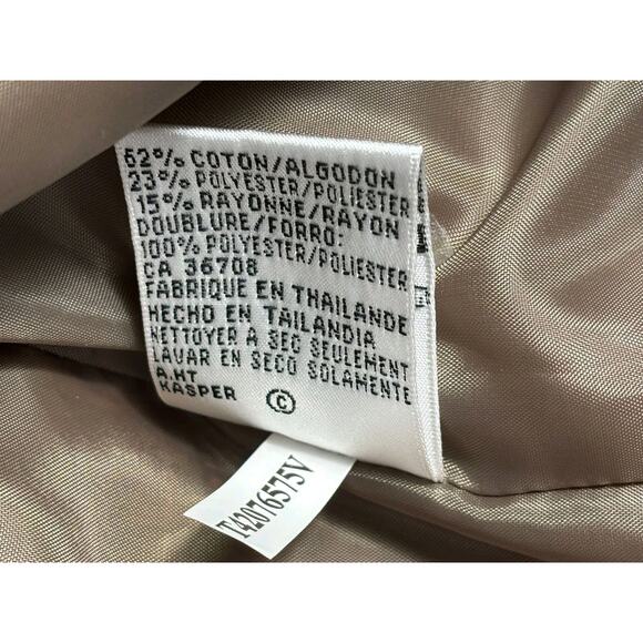 Kasper Blazer Jacket Womens Size 6 Multicolor Tweed Front Pockets Casual Career - Picture 4 of 7